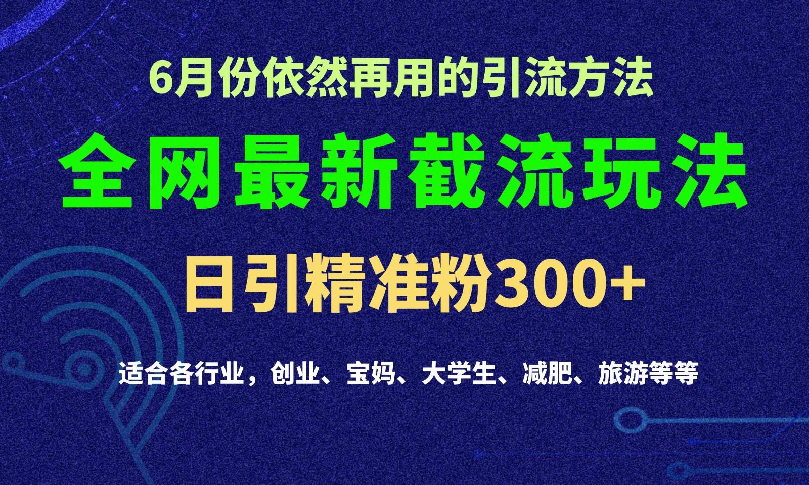 2024全网最新截留玩法，每日引流突破300+-米壳知道—知识分享平台