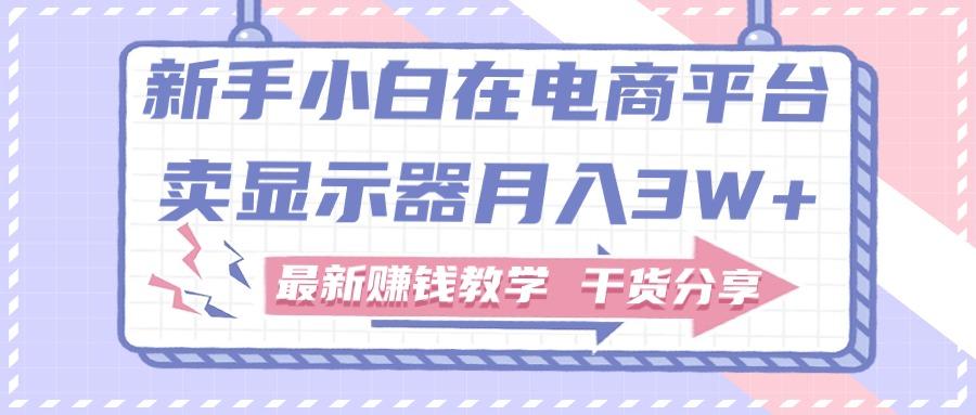 新手小白如何做到在电商平台卖显示器月入3W+，最新赚钱教学干货分享-米壳知道—知识分享平台