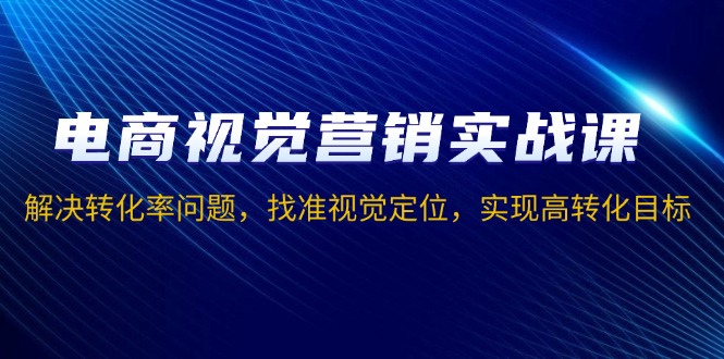 电商视觉营销实战课，解决转化率问题，找准视觉定位，实现高转化目标-米壳知道—知识分享平台