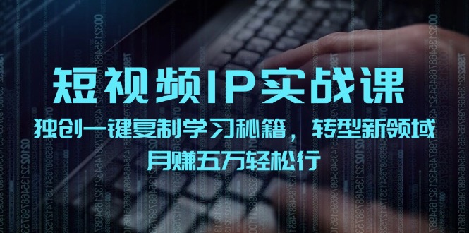 短视频IP实战课，独创一键复制学习秘籍，转战新领域，月赚五万轻松行-米壳知道—知识分享平台