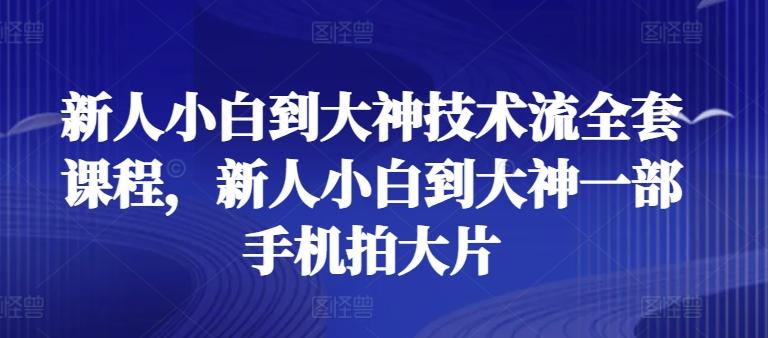 新人小白到大神技术流全套课程，新人小白到大神一部手机拍大片-米壳知道—知识分享平台