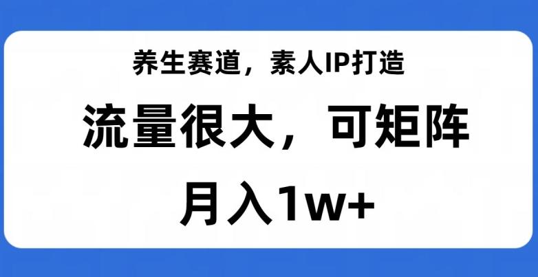 养生赛道，素人IP打造，流量很大，可矩阵，月入1w+【揭秘】-米壳知道—知识分享平台