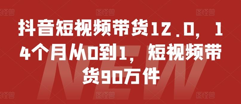 抖音短视频带货12.0，14个月从0到1，短视频带货90万件-米壳知道—知识分享平台