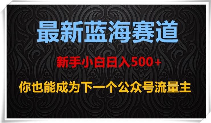 最新蓝海赛道，新手小白日入500+，你也能成为下一个公众号流量主【揭秘】-米壳知道—知识分享平台