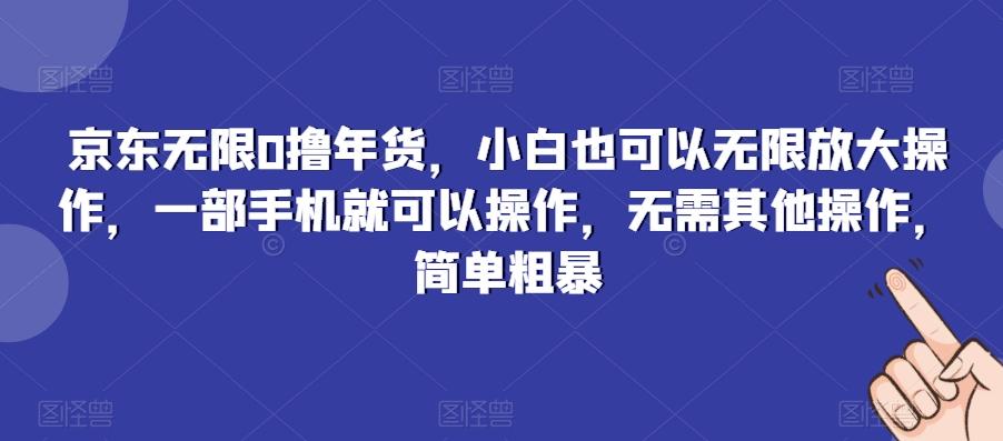 京东无限0撸年货，小白也可以无限放大操作，一部手机就可以操作，无需其他操作，简单粗暴-米壳知道—知识分享平台