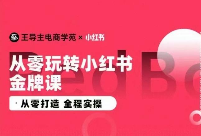 王导主·小红书电商运营实操课，​从零打造  全程实操-米壳知道—知识分享平台